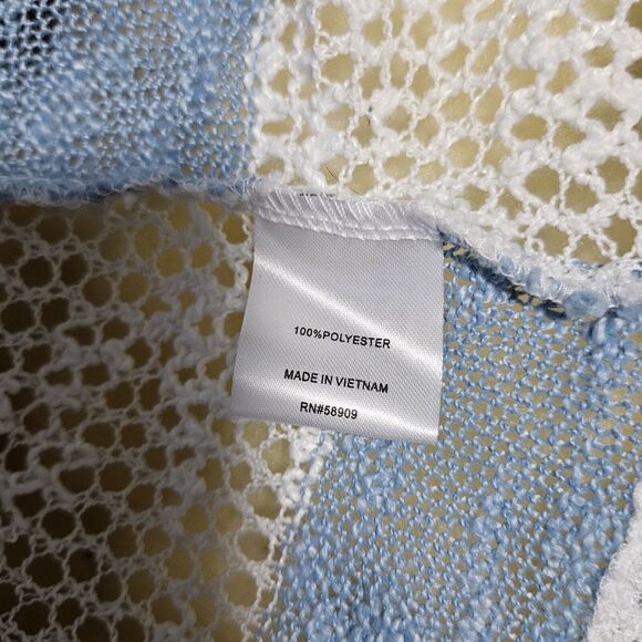 Retro Threads Womens Small Stripe Open Front Cardigan Coastal Cowgirl Pastel - Picture 7 of 10